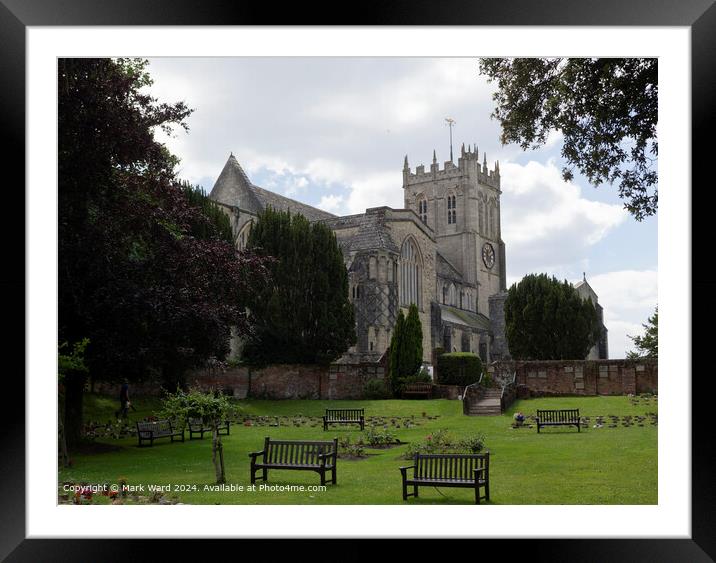 Christchurch Priory in Dorset. Framed Mounted Print by Mark Ward