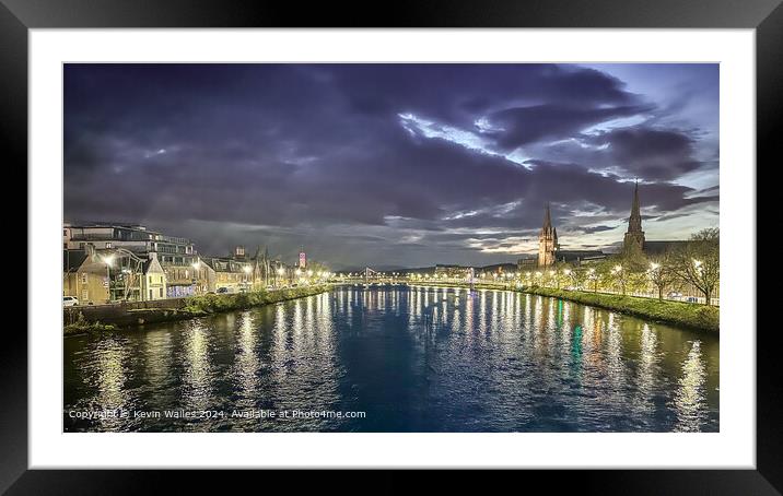 River Reflection Inverness Framed Mounted Print by Kevin Wailes
