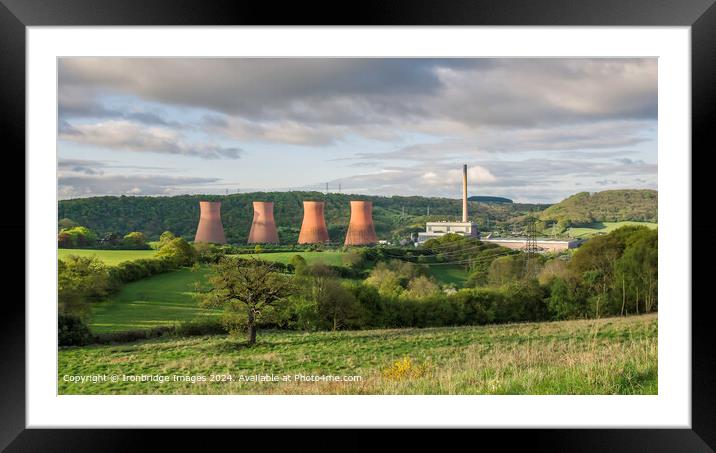 Ironbridge Power Station Landscape Framed Mounted Print by Ironbridge Images