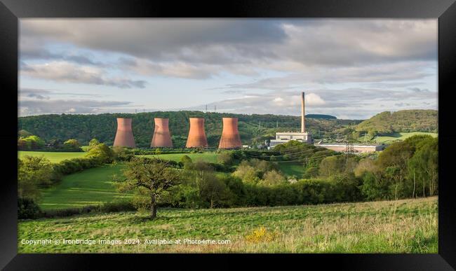 Ironbridge Power Station Landscape Framed Print by Ironbridge Images