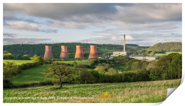 Ironbridge Power Station Landscape Print by Ironbridge Images