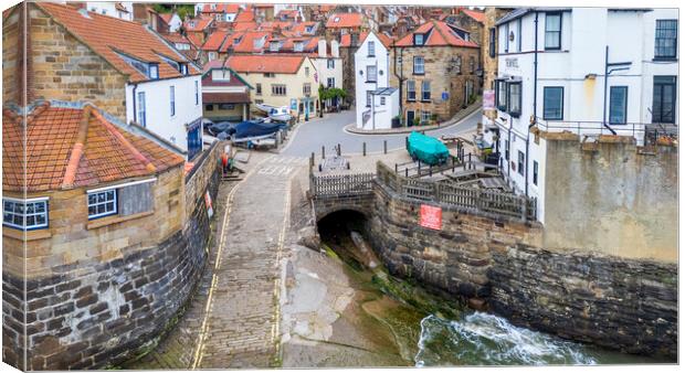 Robin Hood's Bay Smugglers Tunnel Canvas Print by Tim Hill