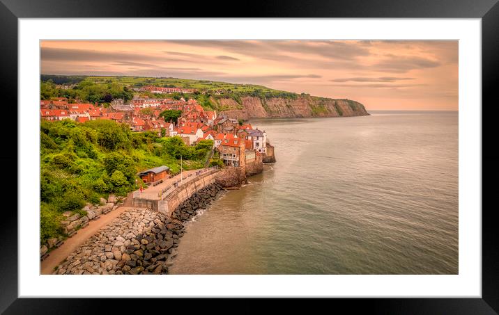 Robin Hood's Bay Aerial Photography Framed Mounted Print by Tim Hill