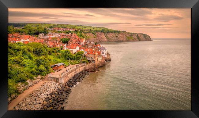 Robin Hood's Bay Aerial Photography Framed Print by Tim Hill