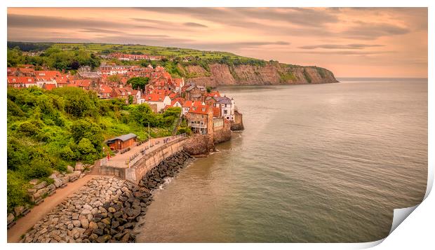 Robin Hood's Bay Aerial Photography Print by Tim Hill