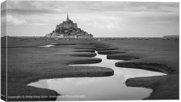 Mont St-Michel -  Normandy, France Canvas Print by Philip King