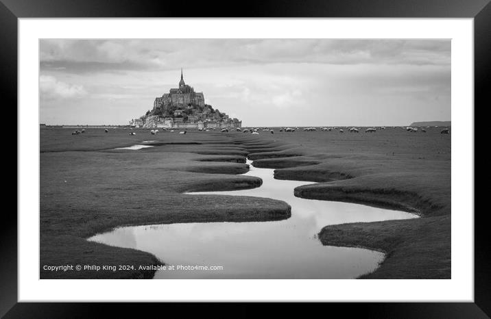 Mont St-Michel -  Normandy, France Framed Mounted Print by Philip King