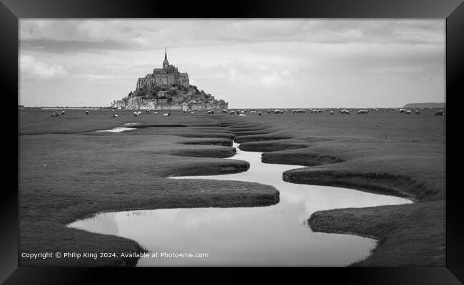 Mont St-Michel -  Normandy, France Framed Print by Philip King