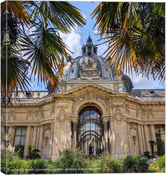 Petit Palais Museum, Paris Architecture Canvas Print by Robert Galvin-Oliphant