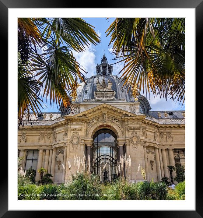 Petit Palais Museum, Paris Architecture Framed Mounted Print by Robert Galvin-Oliphant