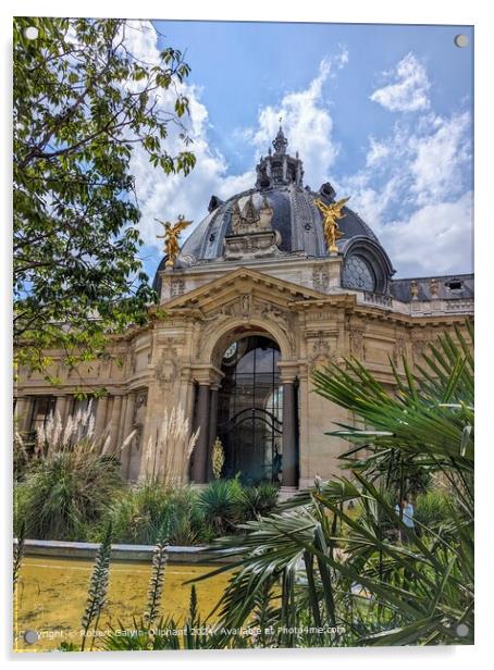 Petit Palais Museum Garden Acrylic by Robert Galvin-Oliphant