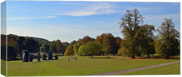 Sunny Autumn Day in the Park Canvas Print by Jennifer Mckeown