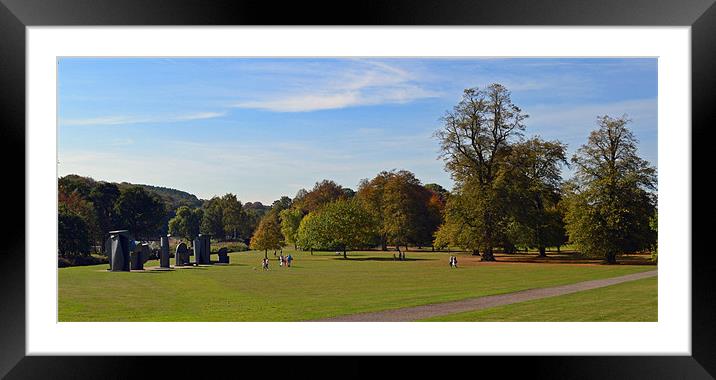Sunny Autumn Day in the Park Framed Mounted Print by Jennifer Mckeown