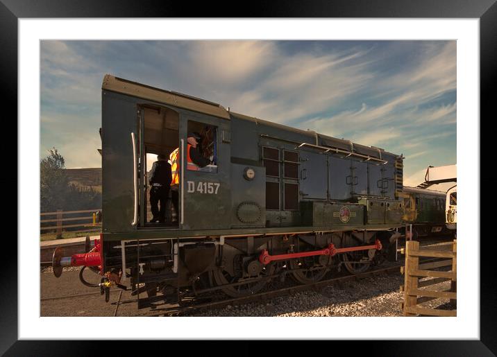 Gronk D4157 at Furnace  Sidings Framed Mounted Print by Steve Purnell