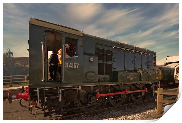Gronk D4157 at Furnace  Sidings Print by Steve Purnell