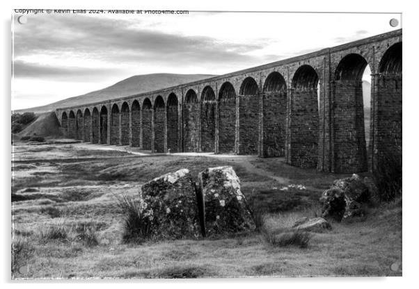 Ribblehead Viaduct  Acrylic by Kevin Elias