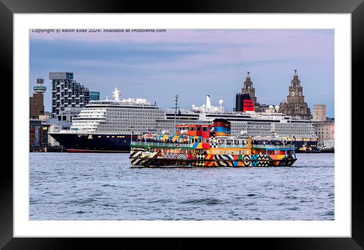 Cunard Queen Anne Framed Mounted Print by Kevin Elias