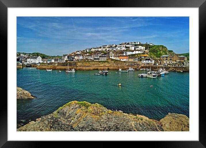 Mevagissey Harbour Framed Mounted Print by Darren Galpin