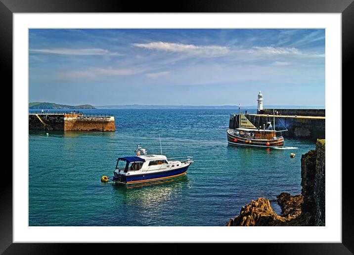 Mevagissey Harbour  Framed Mounted Print by Darren Galpin
