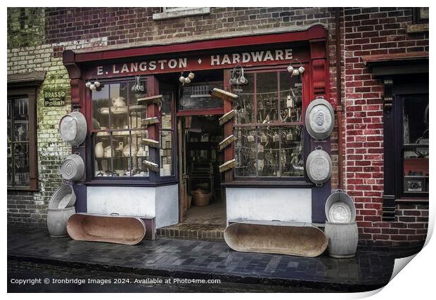 Hardware shop Print by Ironbridge Images
