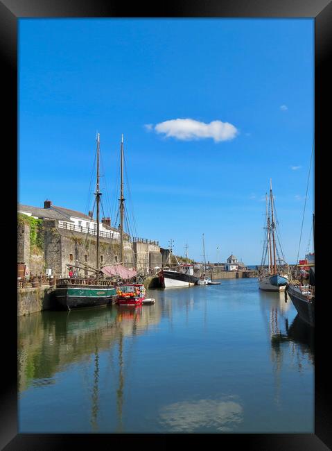  Charlestown Harbour Framed Print by Beryl Curran