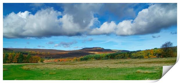 Carl Wark Panorama  Print by Alison Chambers