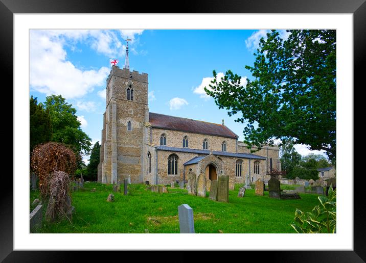 St John Baptist Church Architecture Framed Mounted Print by Chris Day