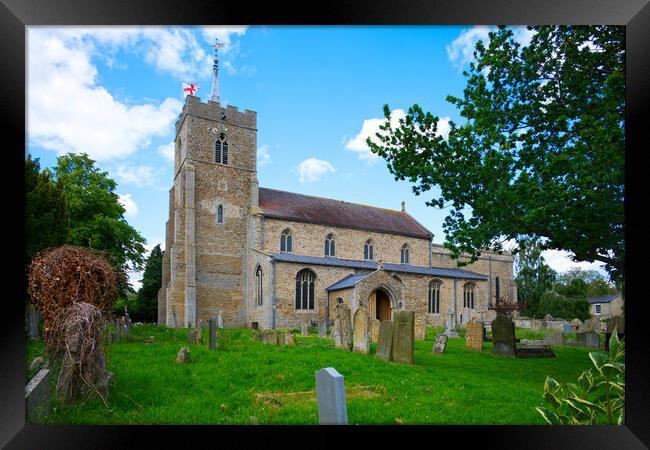 St John Baptist Church Architecture Framed Print by Chris Day