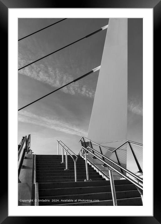 Abstract Passerelle, Belgium Architecture Framed Mounted Print by Imladris 