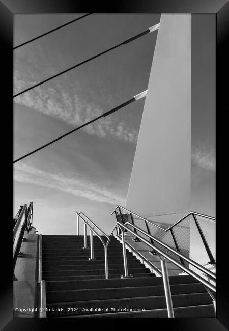 Abstract Passerelle, Belgium Architecture Framed Print by Imladris 