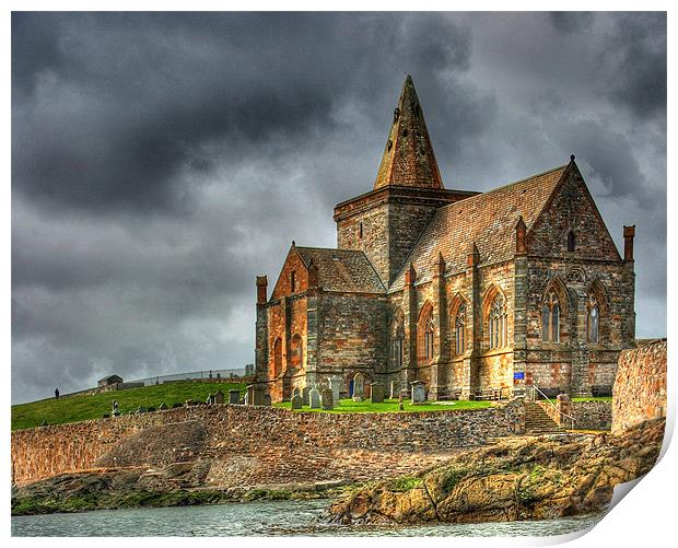 St Monans Church, Fife, Scotland Print by Donald Parsons