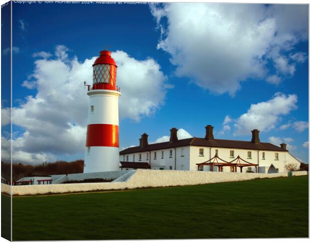 Souter Lighthouse Nautical View Canvas Print by Tom McPherson