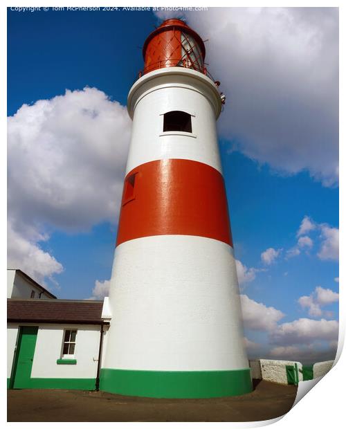 Souter Lighthouse Nautical Scene Print by Tom McPherson