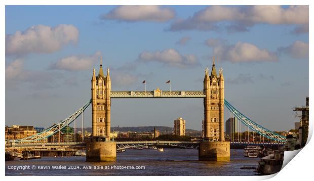 Tower Bridge London Landscape Print by Kevin Wailes
