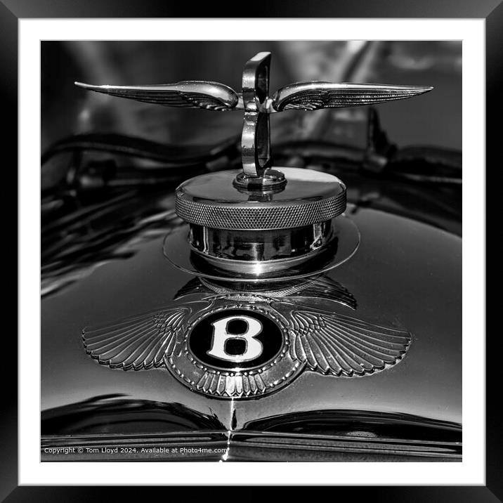 Bentley Classic Car Nostalgia Framed Mounted Print by Tom Lloyd