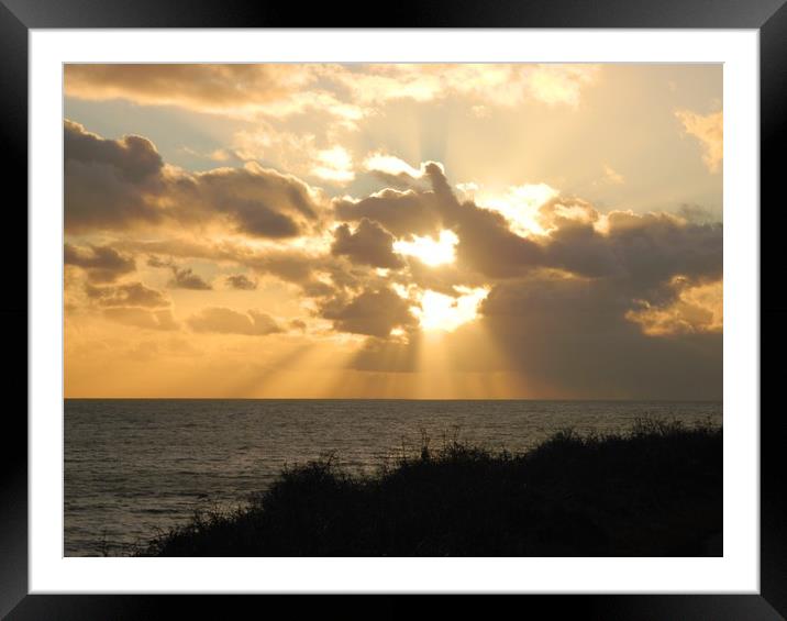 Rays of the Sun. Framed Mounted Print by Becky Dix