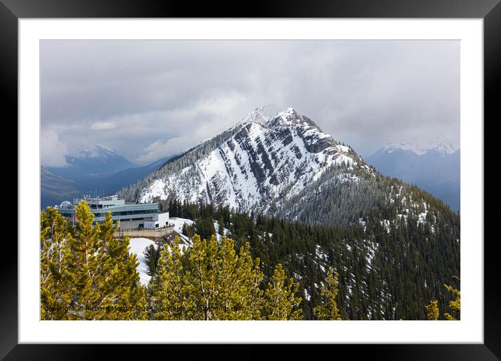 Banff Mountain Landscape Framed Mounted Print by Richard Morgan