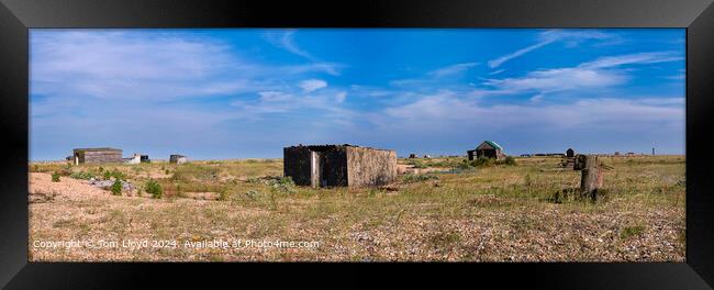 Dungeness Shingle Beach Landscape Framed Print by Tom Lloyd