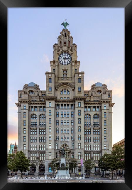 Royal Liver Building Liverpool Framed Print by Jim Monk