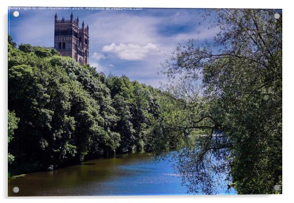 Durham Cathedral Landscape Acrylic by Tom McPherson