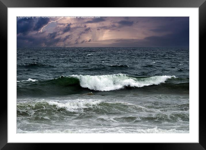 Stormy Moray Firth Seascape Framed Mounted Print by Tom McPherson