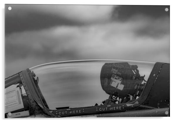 Cockpit Monochrome Acrylic by Glen Allen