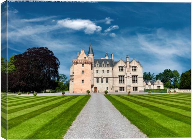 Brodie Castle Architecture, Forres, Scotland Canvas Print by Tom McPherson