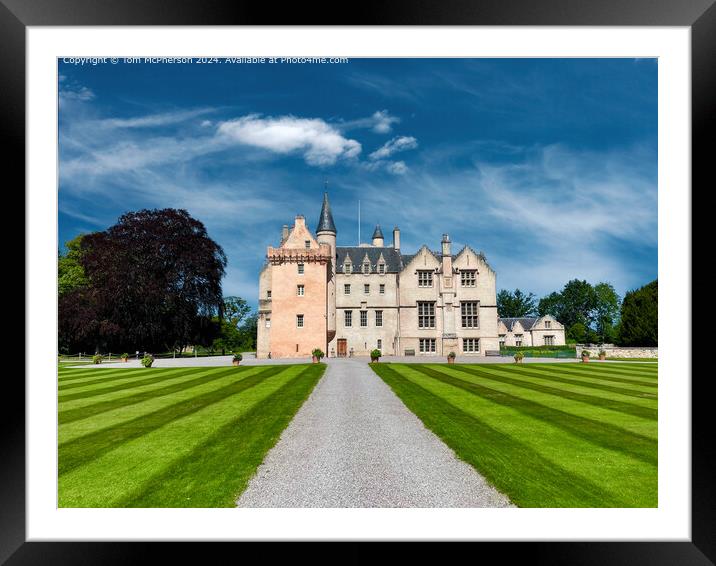 Brodie Castle Architecture, Forres, Scotland Framed Mounted Print by Tom McPherson