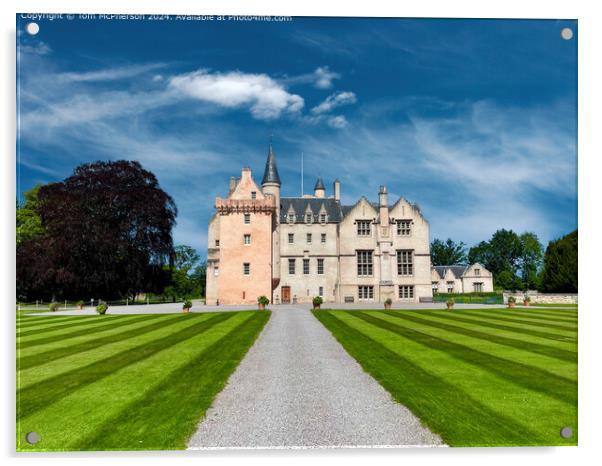 Brodie Castle Architecture, Forres, Scotland Acrylic by Tom McPherson
