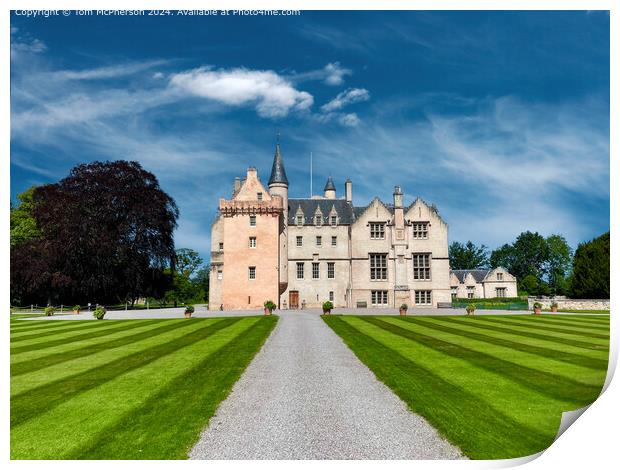 Brodie Castle Architecture, Forres, Scotland Print by Tom McPherson