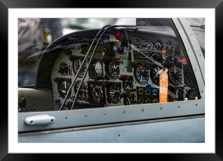 Instrument Panel Framed Mounted Print by Glen Allen