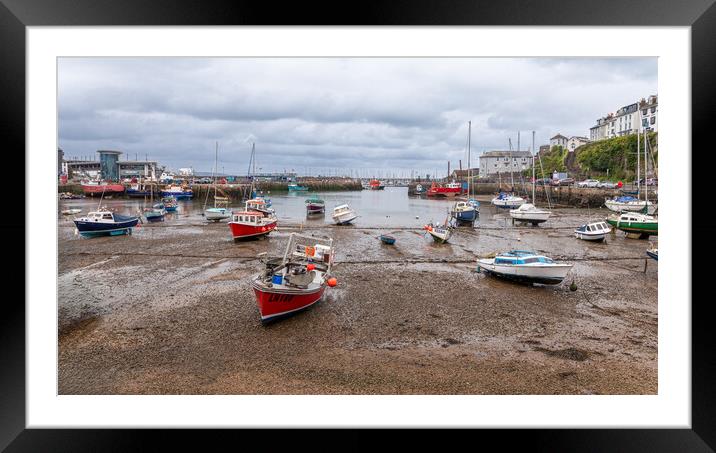 Brixham Harbour  Framed Mounted Print by Alan Tunnicliffe