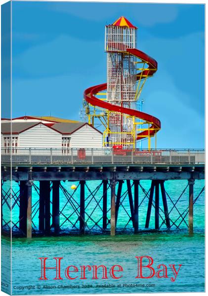 Herne Bay Canvas Print by Alison Chambers