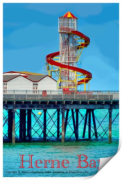 Herne Bay Print by Alison Chambers